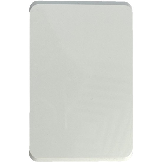 Bevelled Blank Plate Cover WHITE