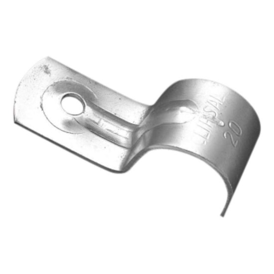 CLIPSAL 20mm Metal Half Saddle Zinc