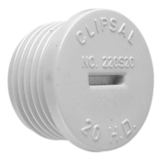 Clipsal 20mm PVC Screwed Plugs - Grey