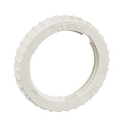 Clipsal Fixing Accessories, PVC, Screwed Lock Rings, 25mm, Grey