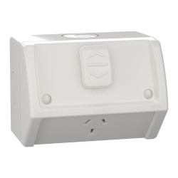 Weathershield, Socket, Single, 10A, 250VAC, IP54