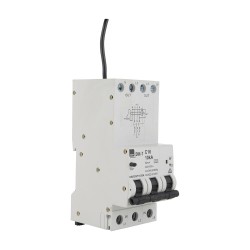 NHP DIN-T Residual Current Device Long Body w/ Overcurrent 10kA 20A 3Pole and N C Curve 30mA Type A