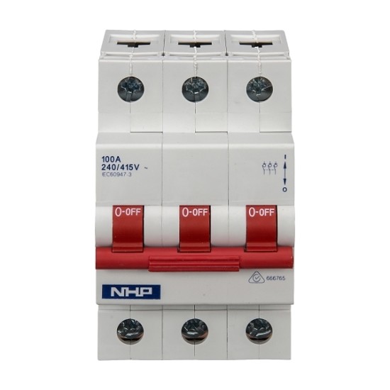 NHP DIN-T Main Switch 3Pole 80A