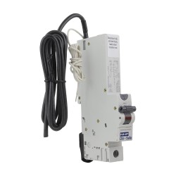 NHP DIN-T Residual Current Device Long Body w/ Overcurrent 10kA 20A 1Pole and N C Curve 100mA Type A