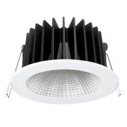 Dimmable 12 watt LED downlight with selectable CCT, IP54