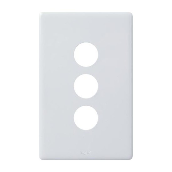 Legrand 3-Gang Grid Coverplate