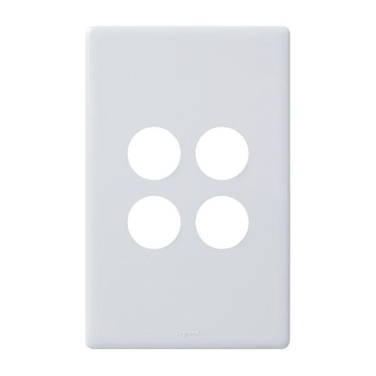 Legrand 4-Gang Grid Coverplate