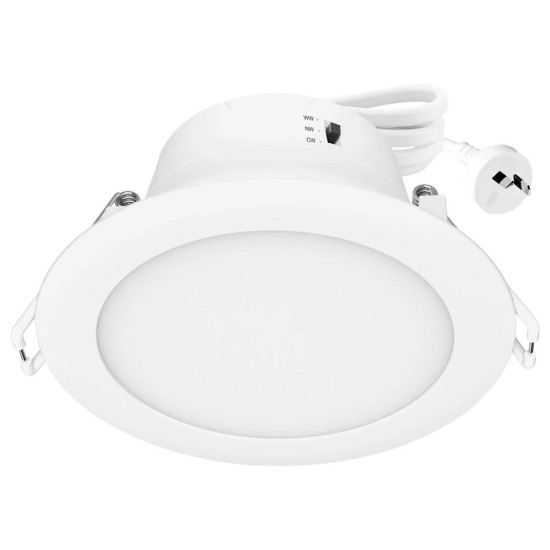 Eko-2 9W 90mm 3CCT LED Downlight With Plug Base - 10 Pack