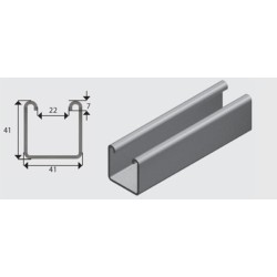 E1000 41x41mm Channel/Strut G