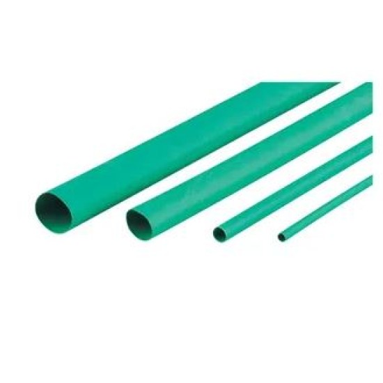 12.7mm Green Thin Wall Heatshrink 1.2mtr (Shrinks To 6.4mm)