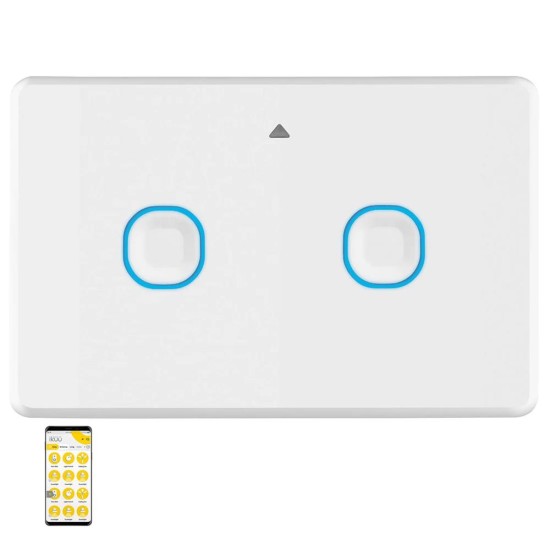 Ikuu 2-gang 2-way wifi switch