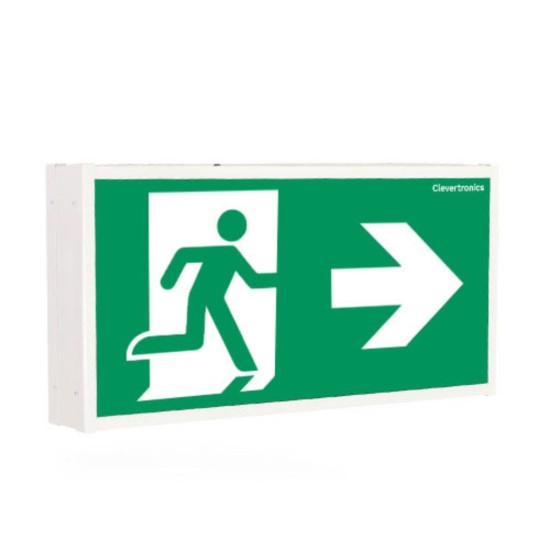 Jumbo 40m Exit, Surface Mount, Trade Series, All Pictograms, Single or Double Sided