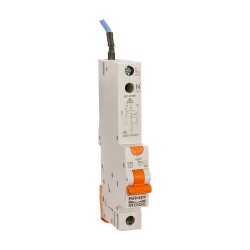 NHP MOD6 Residual Current Device - Long body w/ Overcurrent 6kA 10A 1Pole and N C Curve 30mA Type A