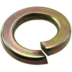 M10 Spring Washer Yellow Zinc Plated