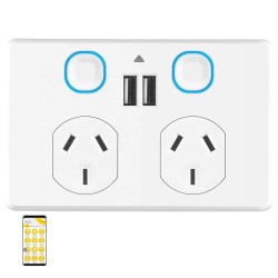 Ikuü Smart Wi-Fi Double Power Point With USB Dual A