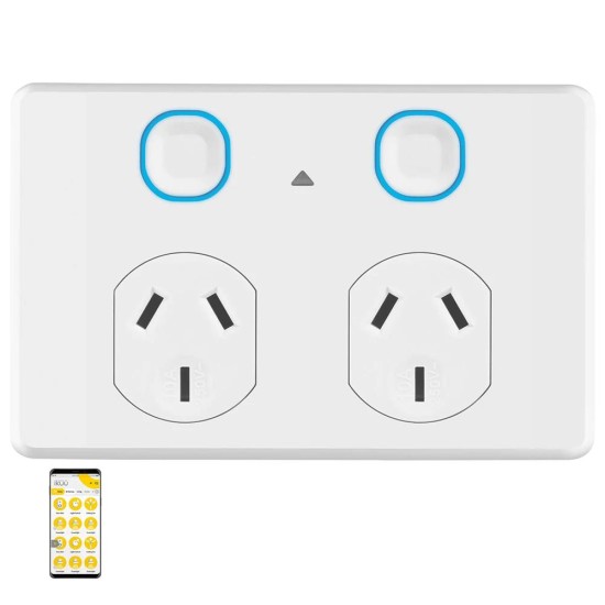 Ikuü Smart WiFi Double Power Point