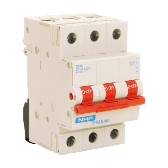 NHP MOD6 Miniature Circuit Breaker Main Switch 3Pole 100A