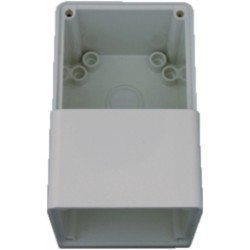 Clipsal - 56 Series, Mounting Back Box, Shallow, 2 Gang, Vertical, Grey