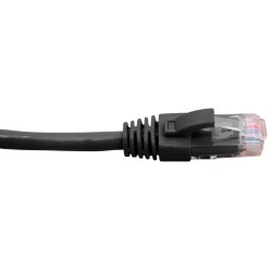 Cabac 1 Metre 4 Pair PVC Unshielded RJ45 - RJ45 Cat6 Black Patch Lead