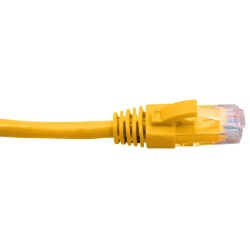 Cabac 1 Metre 4 Pair PVC Unshielded RJ45 - RJ45 Cat6 Yellow Patch Lead