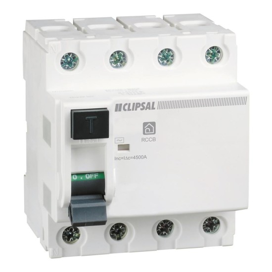 Clipsal Resi MAX, Residual current circuit breaker 4P 40 A 30mA Type AC 415 V