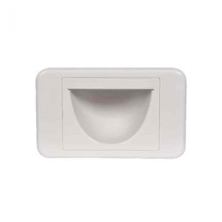 Tesla Reverse Bullnose Wall Plate - White