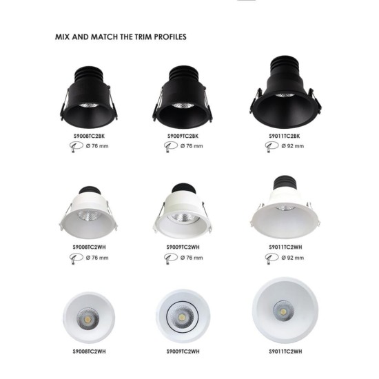 Dimmable 10 watt LED module, with selectable CCT