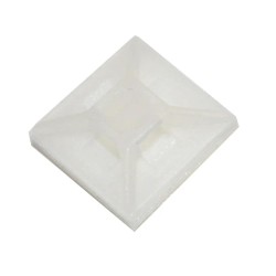 NYLON SELF ADHESIVE MOUNT 12.7 X 12.7 mm NATURAL