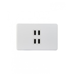 Puma - USB Charger Plate, 3.4A Quad Fully Integrated