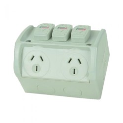 WPGPO2X - 10A W/P Double Socket Ex-Switch