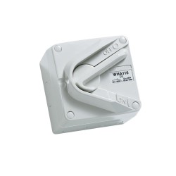 Weathershield, Surface Switch, 1 Gang, 1 Pole, 250VAC, 16A, Hoseproof, M80 Rating