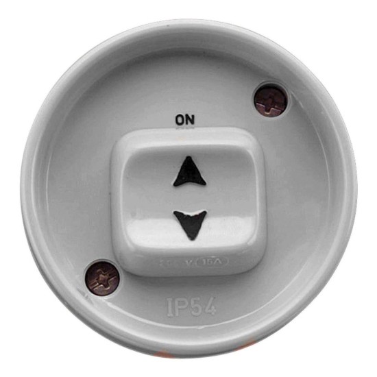 Weathershield, Flush Switch with Looping Terminal, 1 Gang, 250VAC, 15A