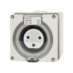 3-pin 20A Socket Outlet Round